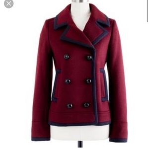 Like new J.crew tipped wool coat